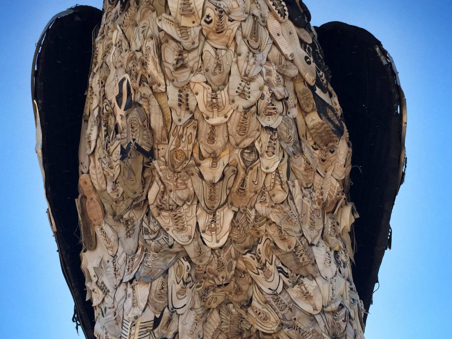 Recycled Roadrunner Sculpture