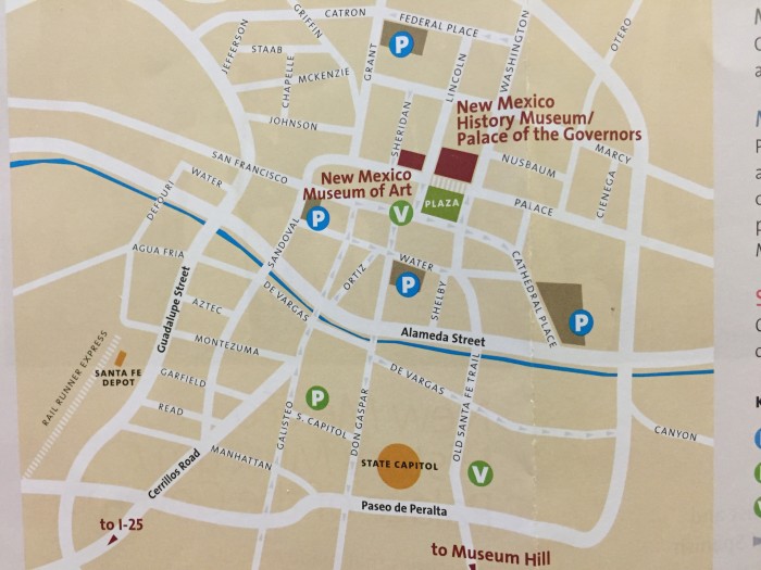 santa fe new mexico parking areas